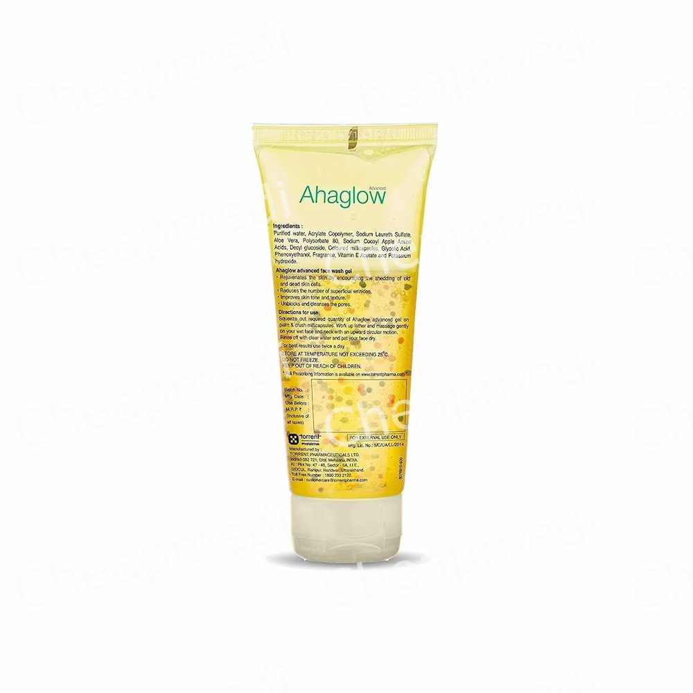 Ahaglow Advanced Skin Rejuvenating Face Wash | Effective Pore Cleanser | SLS & Paraben-Free Face Car
